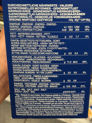 Penne Rigate n.73 - Nutrition facts