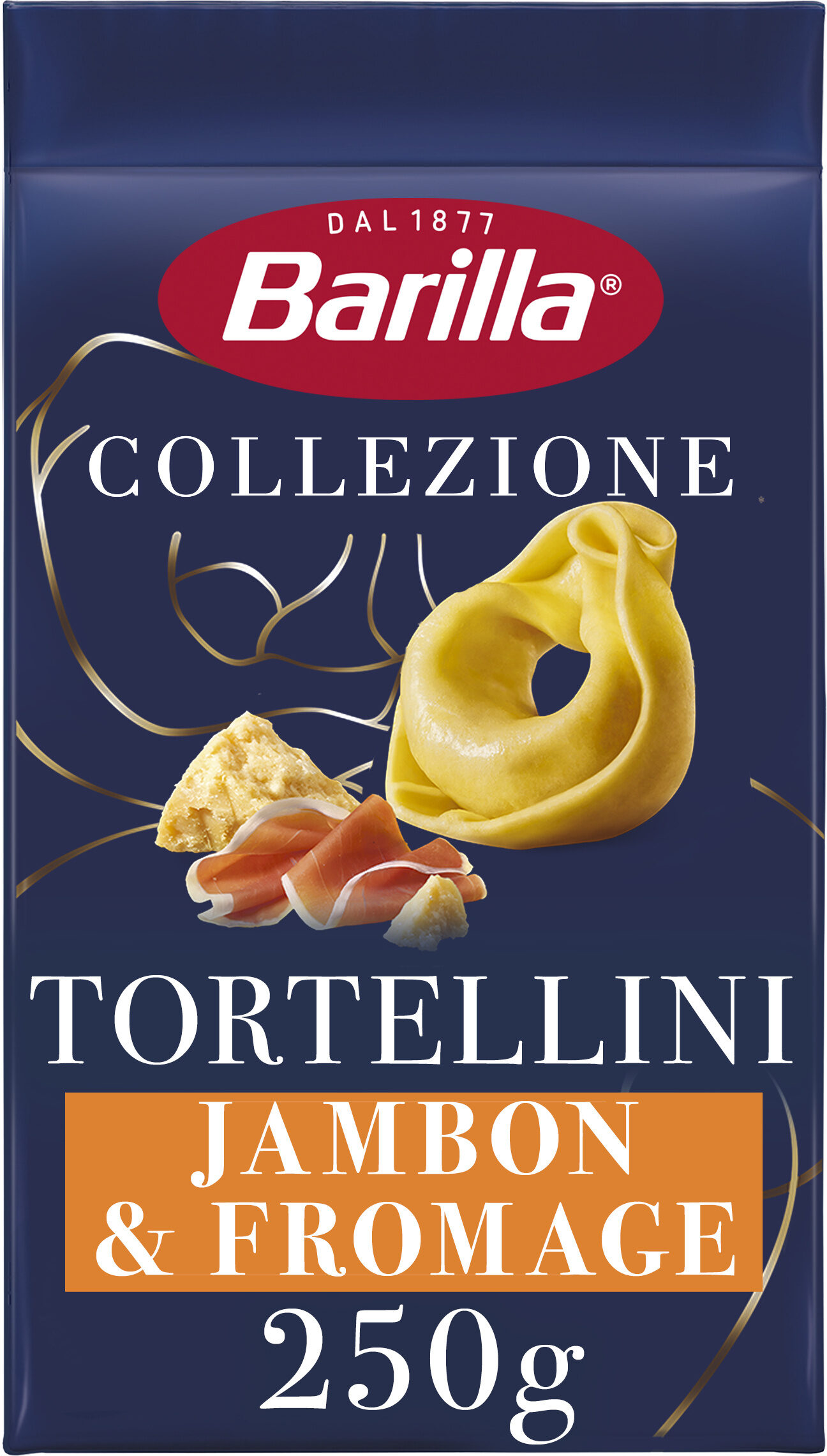 Pâtes tortellini jambon fromage collezione 250g - Produkt - fr