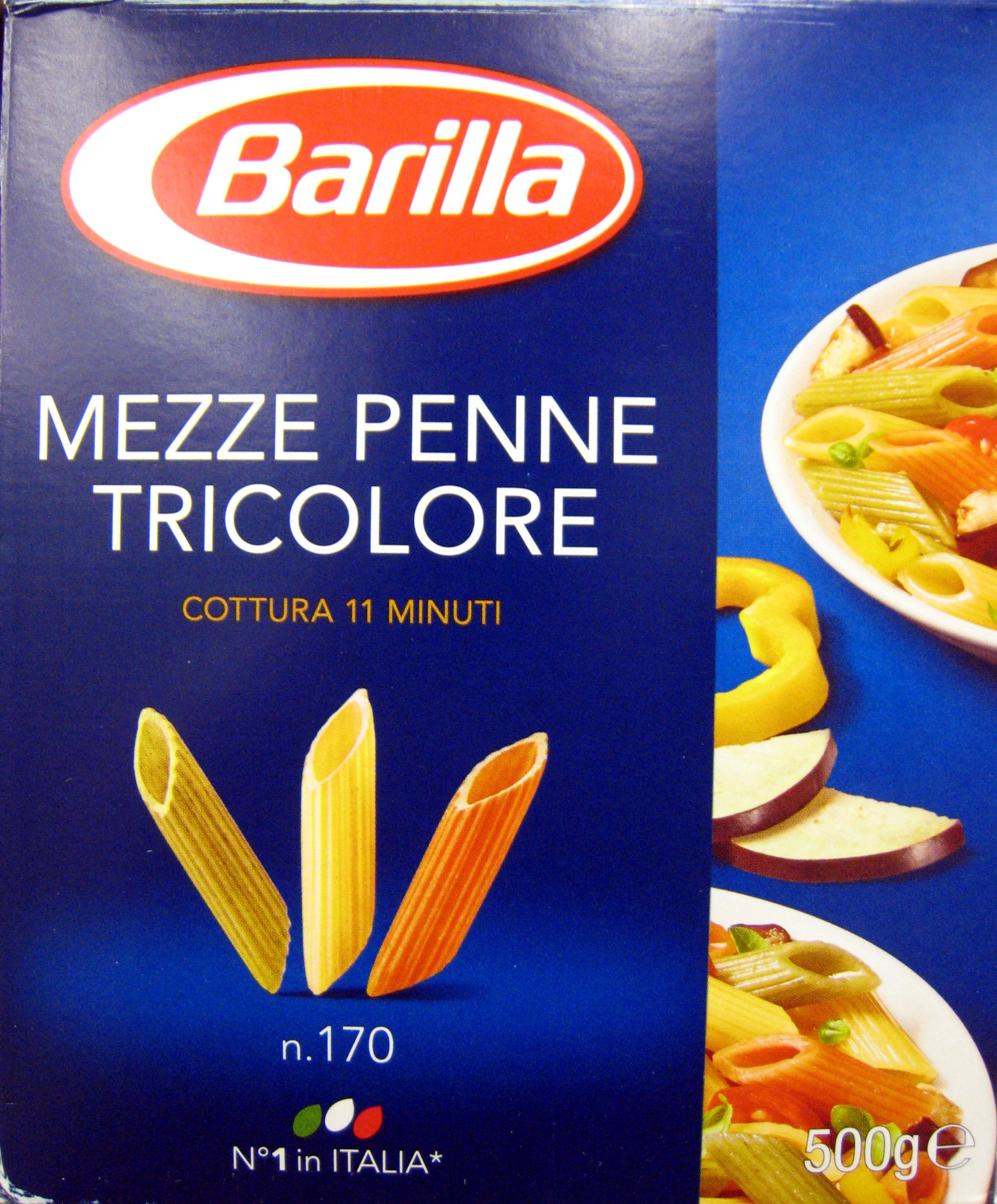 Mezze Penne Tricolore - Produit