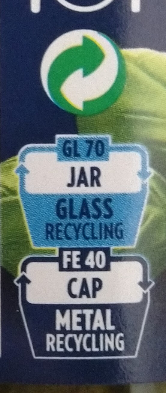 Pesto genovese 190g ger - Recyclinginstructies en / of verpakkingsinformatie - fr