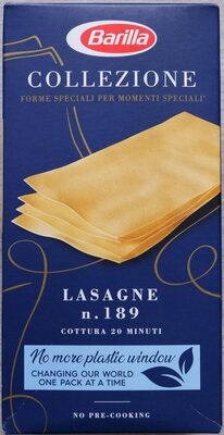 Lasagne N°189 - Recyclinginstructies en / of verpakkingsinformatie - de