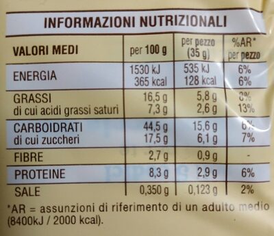 Flauti al Latte - Tableau nutritionnel - it