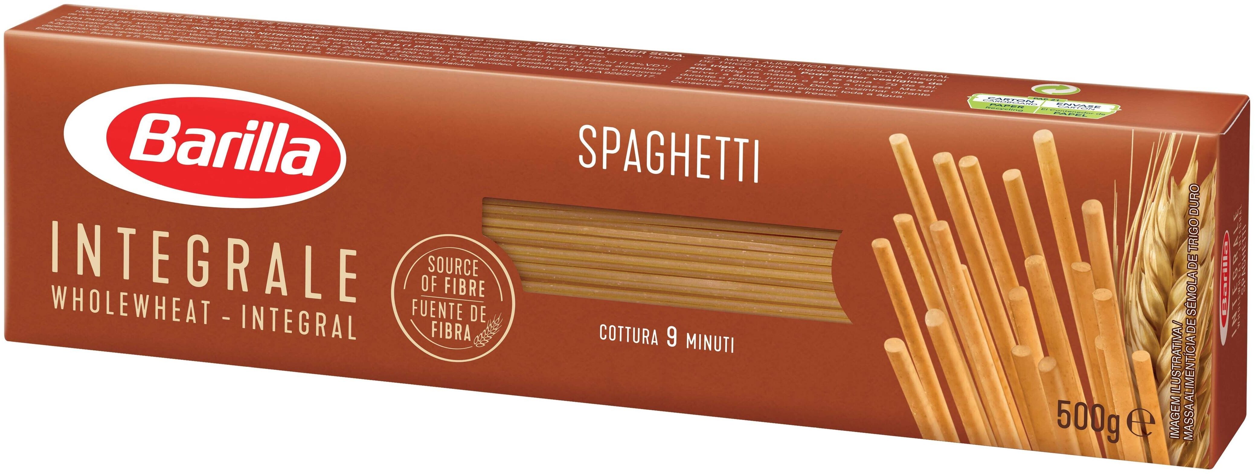 Barilla pates integrale spaghetti au ble complet 500g - Produit