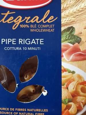 Pipe Rigate Integrale 100 % Blé Complet - Näringsfakta - fr