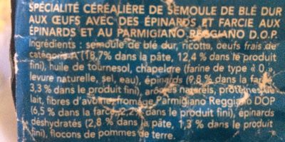 250G Fagottini Epin &parm Barilla - Ingredients - fr