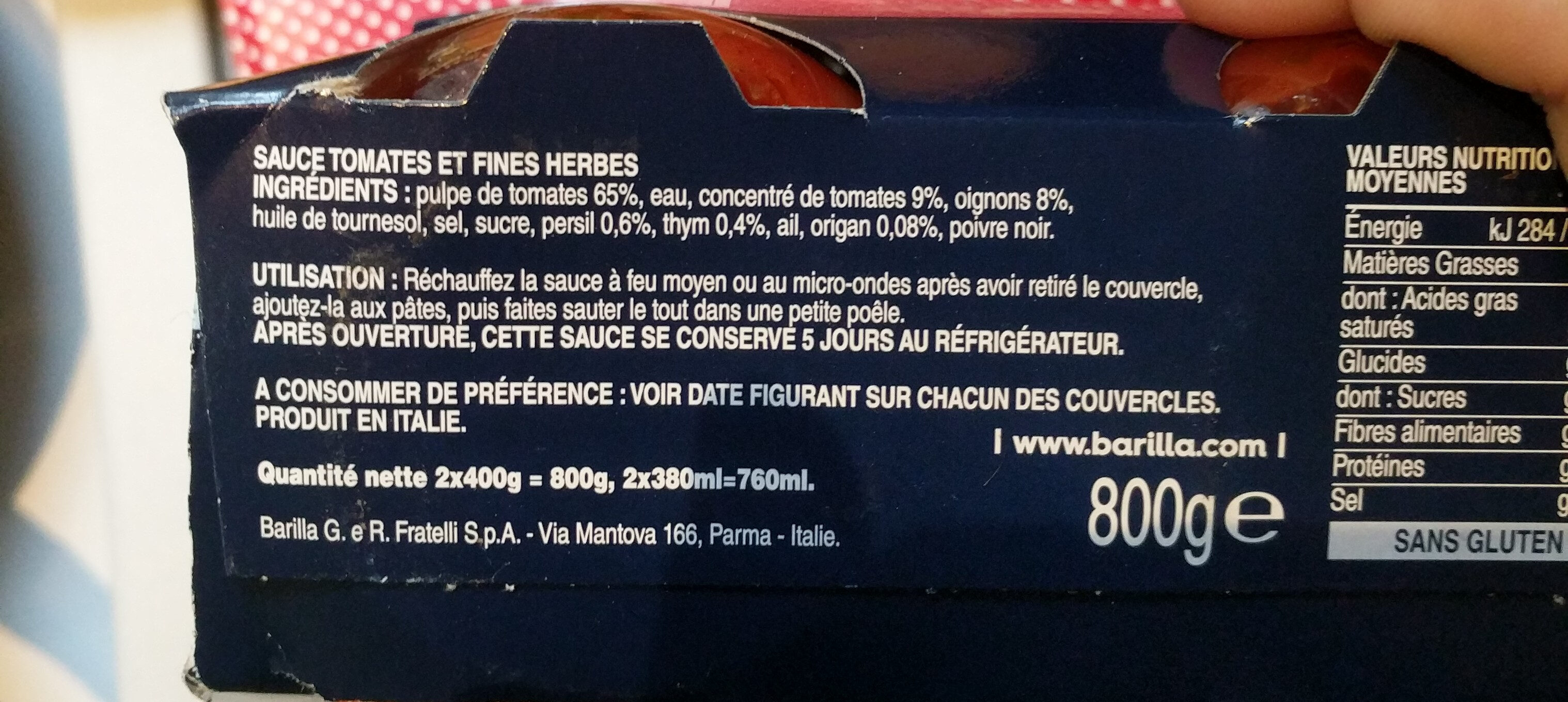Bundle provencale 400gx2 francia - Ingrediënten - fr
