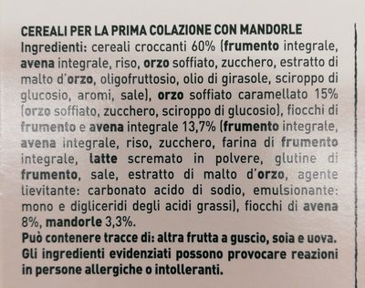 Mulino B. cereali Classici GR. 330 - Ingredients