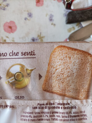 Pan carrè integrale - Ingredienti
