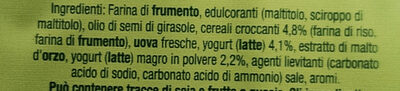Mulino Bianco Frollini Con Yogurt E Cereali - Ingredienti