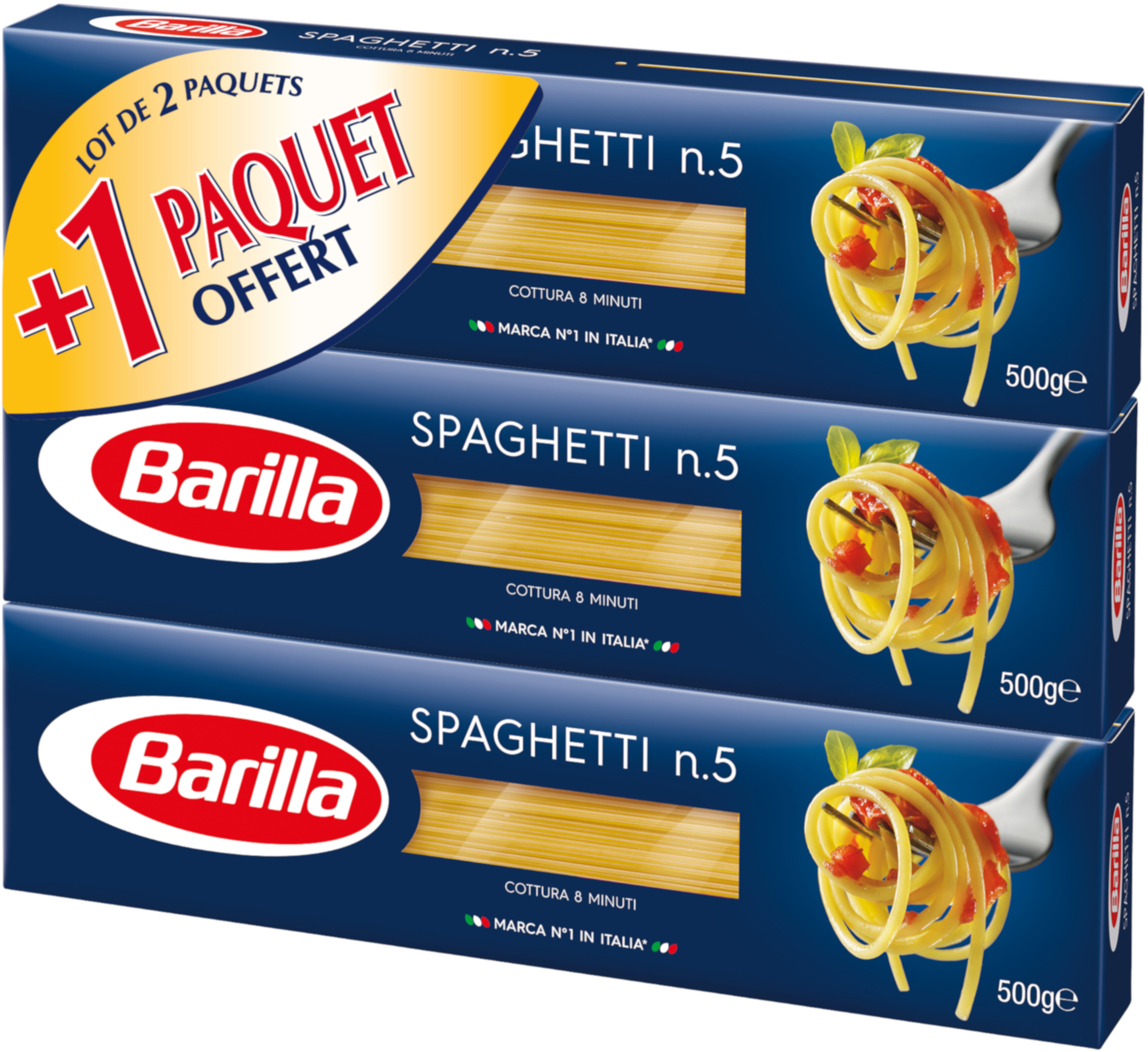 Lot pâtes Spaghetti x3 - Produit