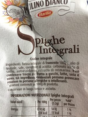 Spighe integrali - Ingredienti - fr
