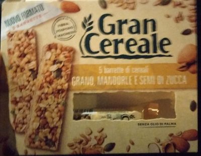 5 barrette di cereali grano, mandorle e semi di zucca - Prodotto