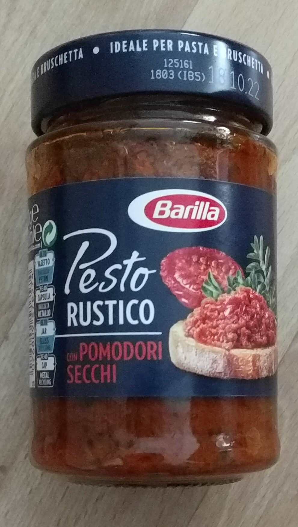 Pesto Rustico - Pomodori Secchi - Istruzioni per il riciclaggio e/o informazioni sull'imballaggio