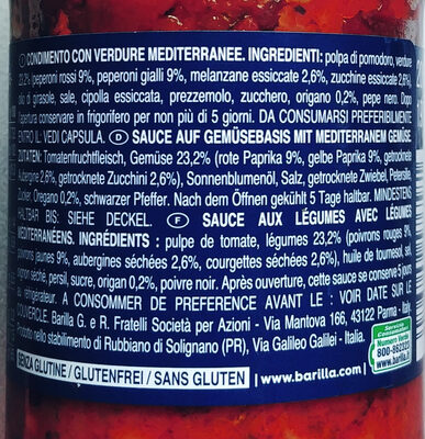 Pesto Rustico Mediterraneo - Zutaten