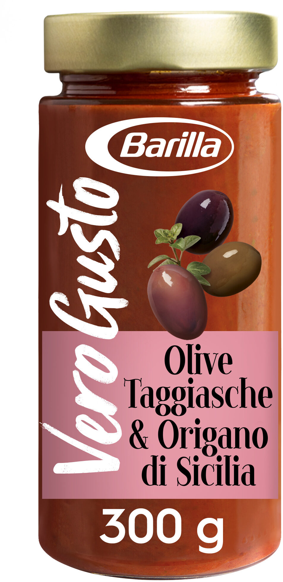 Barilla vero gusto sauce tomates aux olives et origan 300g - Produit