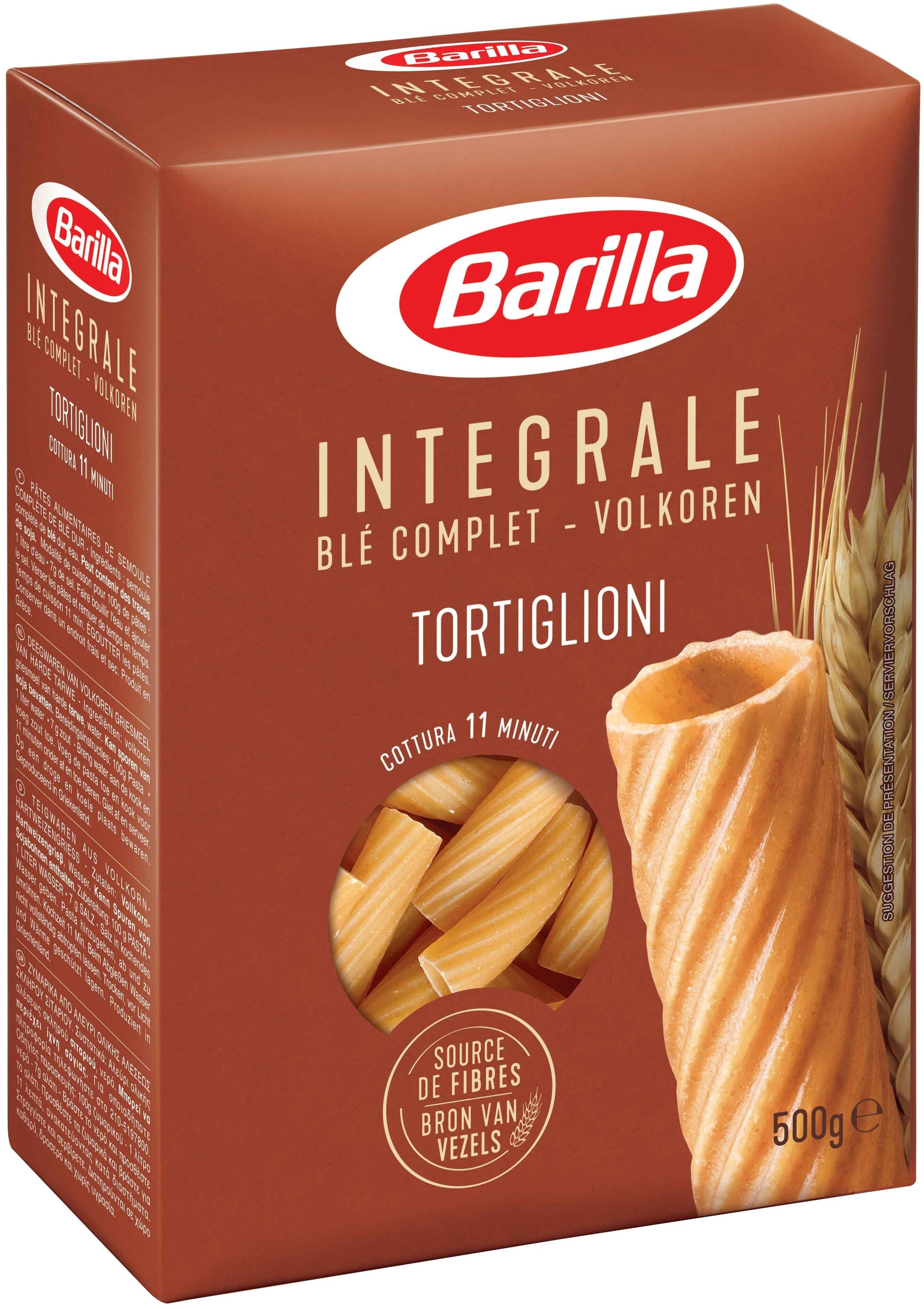 Barilla pates integrale tortiglioni au ble complet 500g - Instruction de recyclage et/ou informations d'emballage