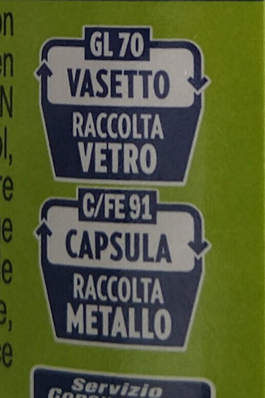 Pesto Genovese senza aglio - Istruzioni per il riciclaggio e/o informazioni sull'imballaggio