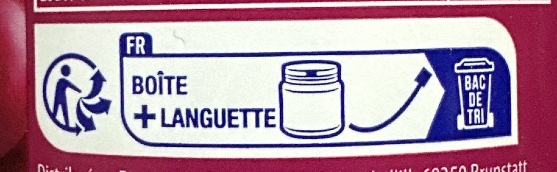 Chewing-gum - Instruction de recyclage et/ou informations d'emballage