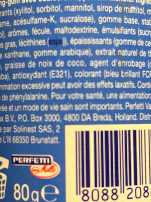 Pure fresh - Chewing gum sans sucres - Ingredients - fr