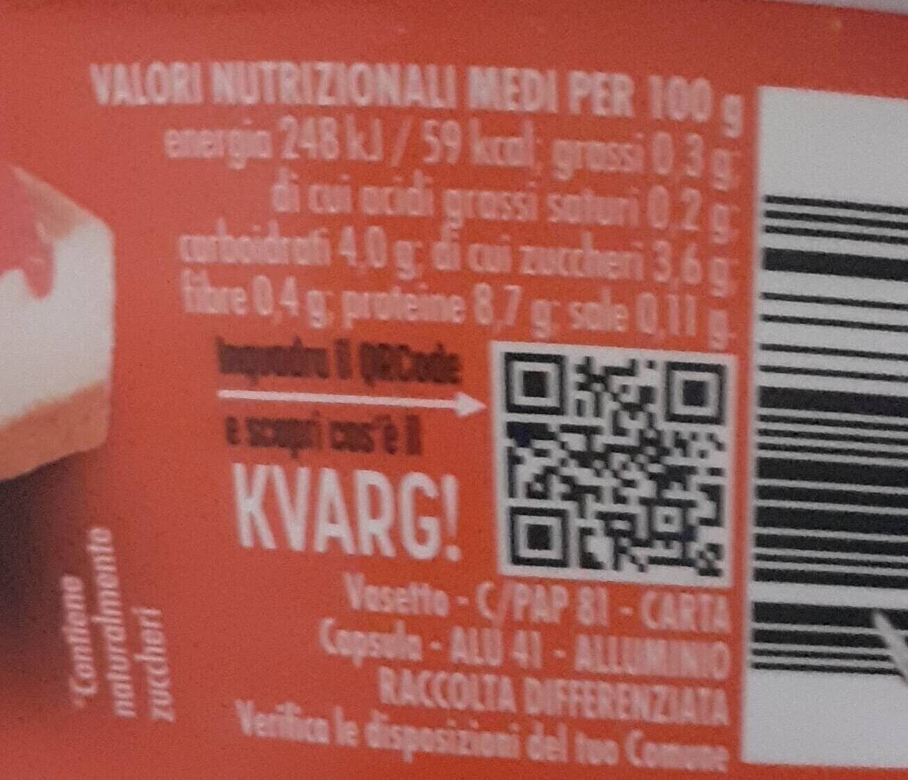 Yogurt Yomo - Valori nutrizionali