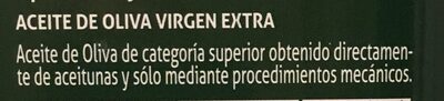 Aceite De Oliva Virgen Extra Carbonell Lata 5L - Ingredientes - fr