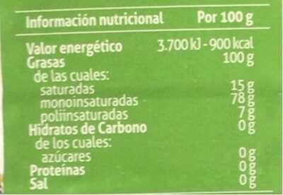 Aceite de oliva virgen Carbonell - Nutrition facts - es
