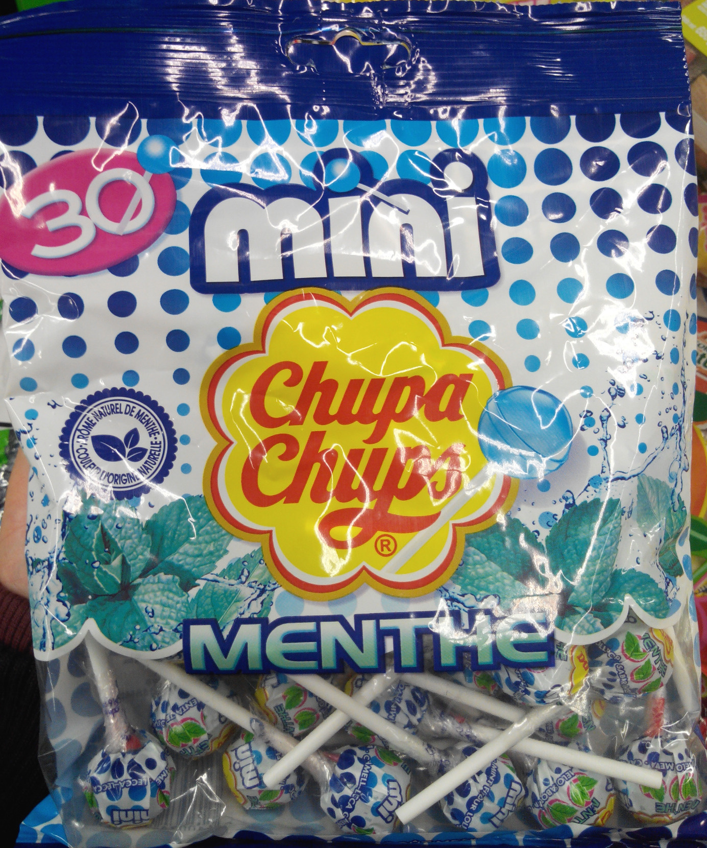 mini Chupa Chups Menthe - Produit
