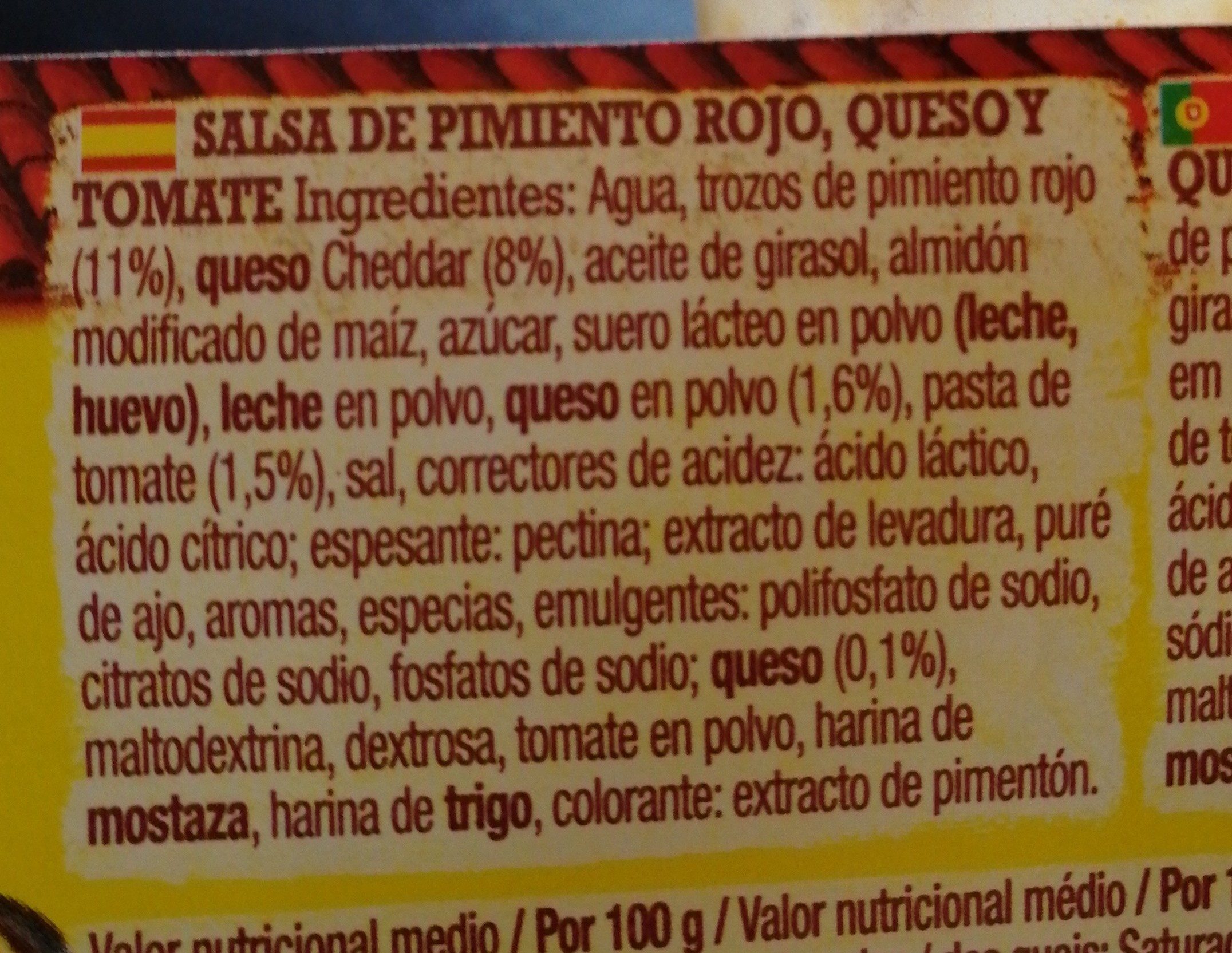Salsa De Queso Old El Paso - Ingredients - es