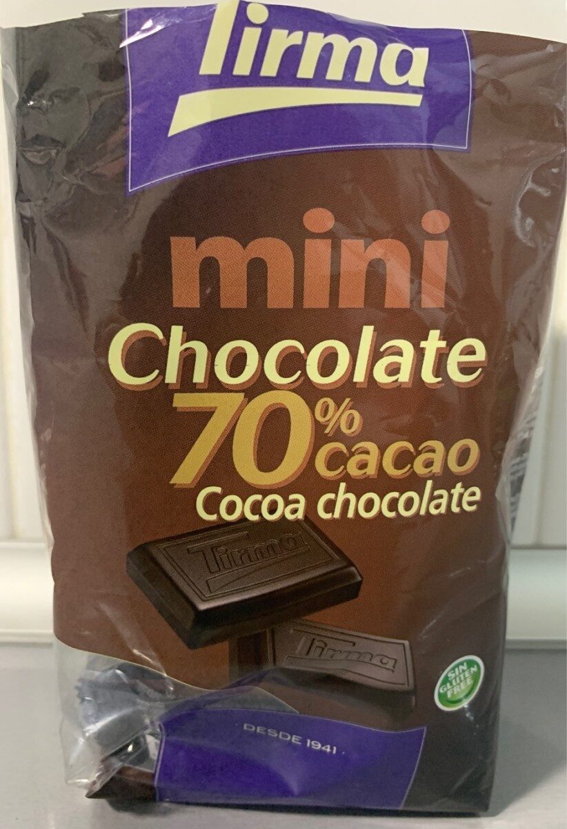 Mini chocolate 70% cacao - Producte - es