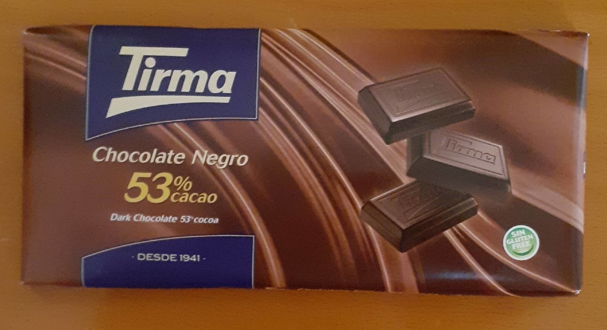 Chocolate Negro 53% cacao - Producto