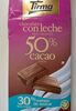 Chocolate con leche 50% cacao 30% menos de azúcar - Product