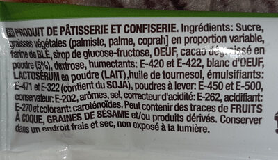 Snack fourré saveur crème - المكونات - fr