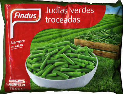 Judías verdes redondas troceadas congeladas "Findus" - Producto