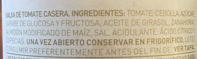 Salsa de tomate casero - Ingredients - fr