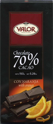 Chocolate negro 70% cacao con naranja - Product - es