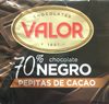 Valor Chocolate Negro 70% con Pepitas de Cacao - Produit