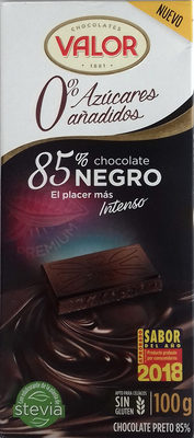 Chocolate negro 85% 0% Azúcares añadidos - Producto