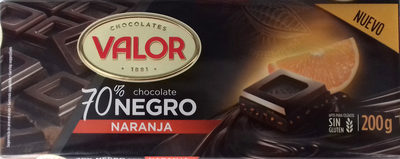 Valor Chocolate negro 70% con naranja - Producte - es