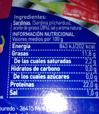 Sardinas - Ingredients