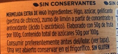 Mermelada De Higo - Ingrediënten - fr