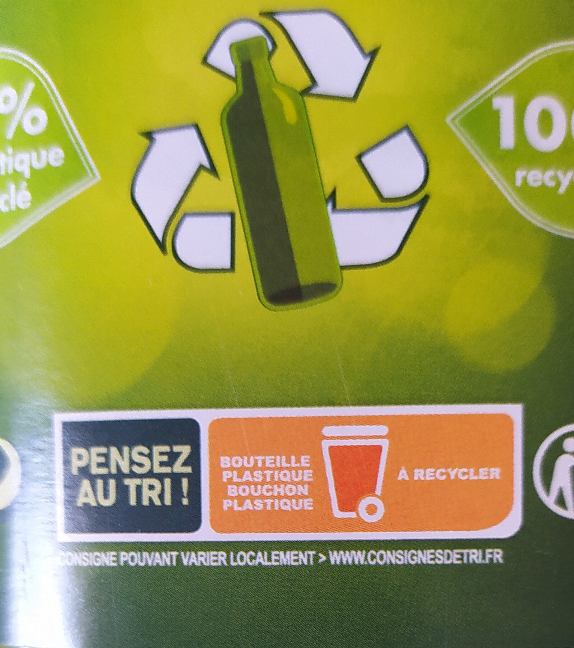 Tramier Optima 1L - Recycling instructions and/or packaging information - fr