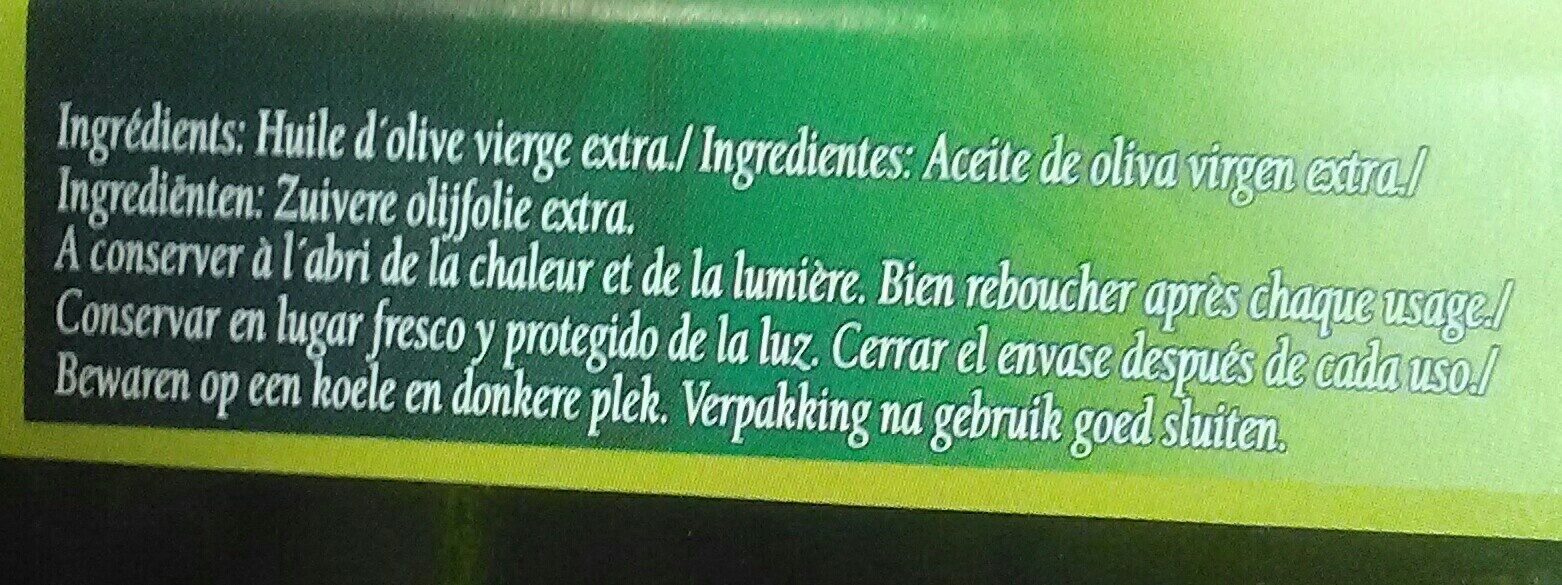 Borges Extra Virgin - Ingredientes