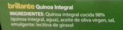 Vasito de Quinoa Integral - Ingredients - es
