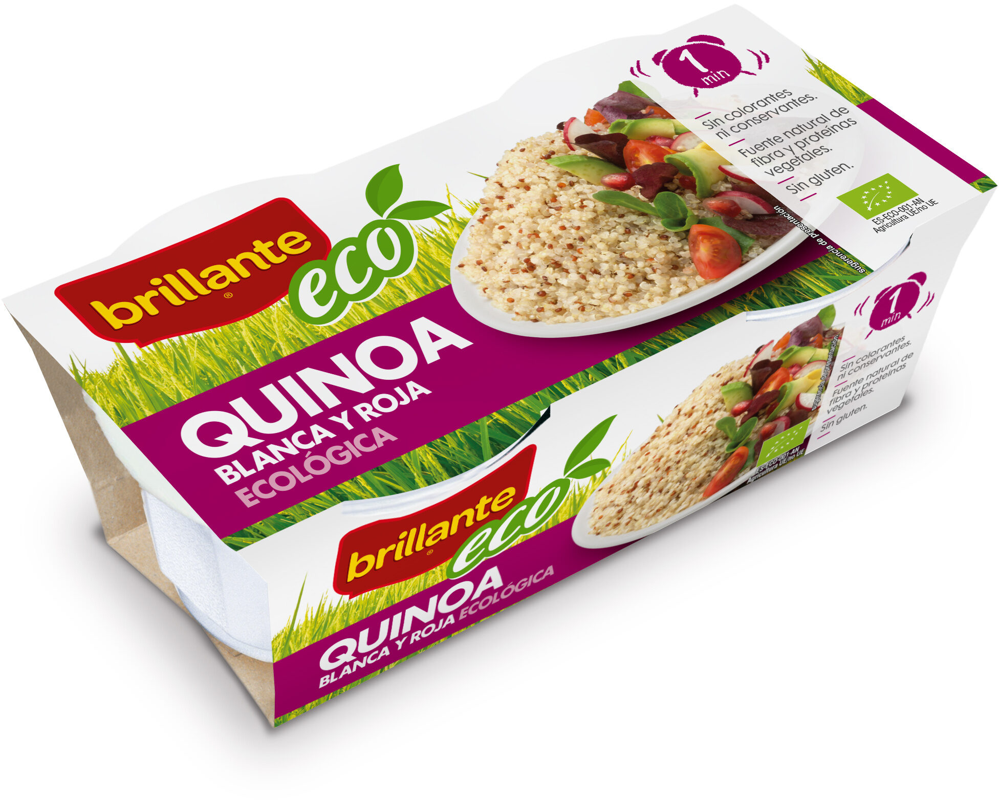 Quinoa blanca y roja ecológica pack 2 envase 125 g - Producto