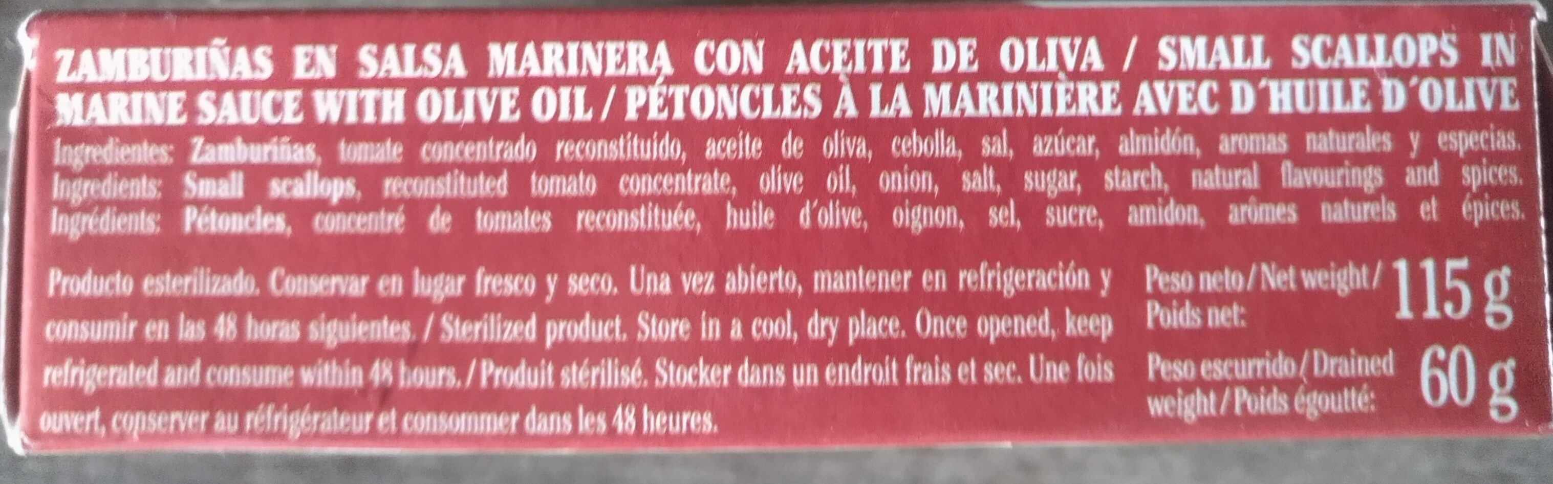 Pétoncles à la Marinière - Ingredients - fr