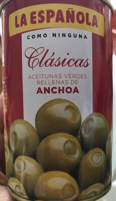 Aceites verdes rellenas de anchoa - Producte - es