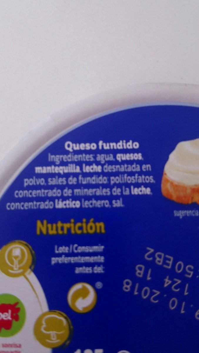 Queso fundido - Ingredients - fr