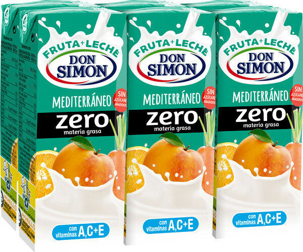 Mediterráneo zero materia grasa fruta   leche - Produit - en