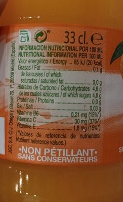 Naranja simon - Nutrition facts - es