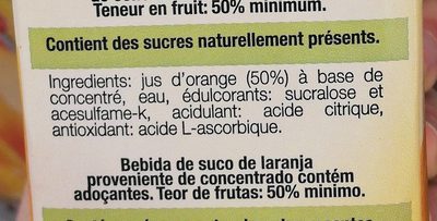 Naranja Orange - Ingredientes - fr